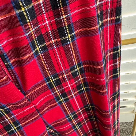 J Crew Kallie pant - red tartan size 18 - Picture 3 of 4